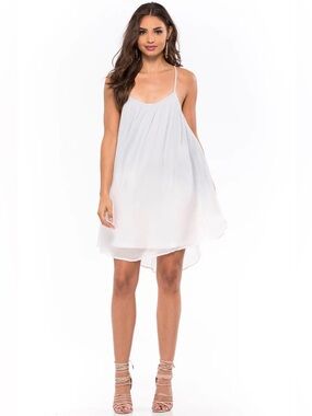 BRAND NEW WITH TAGS- Young Fabulous & Broke White Spaghetti-Strap Mini Dress